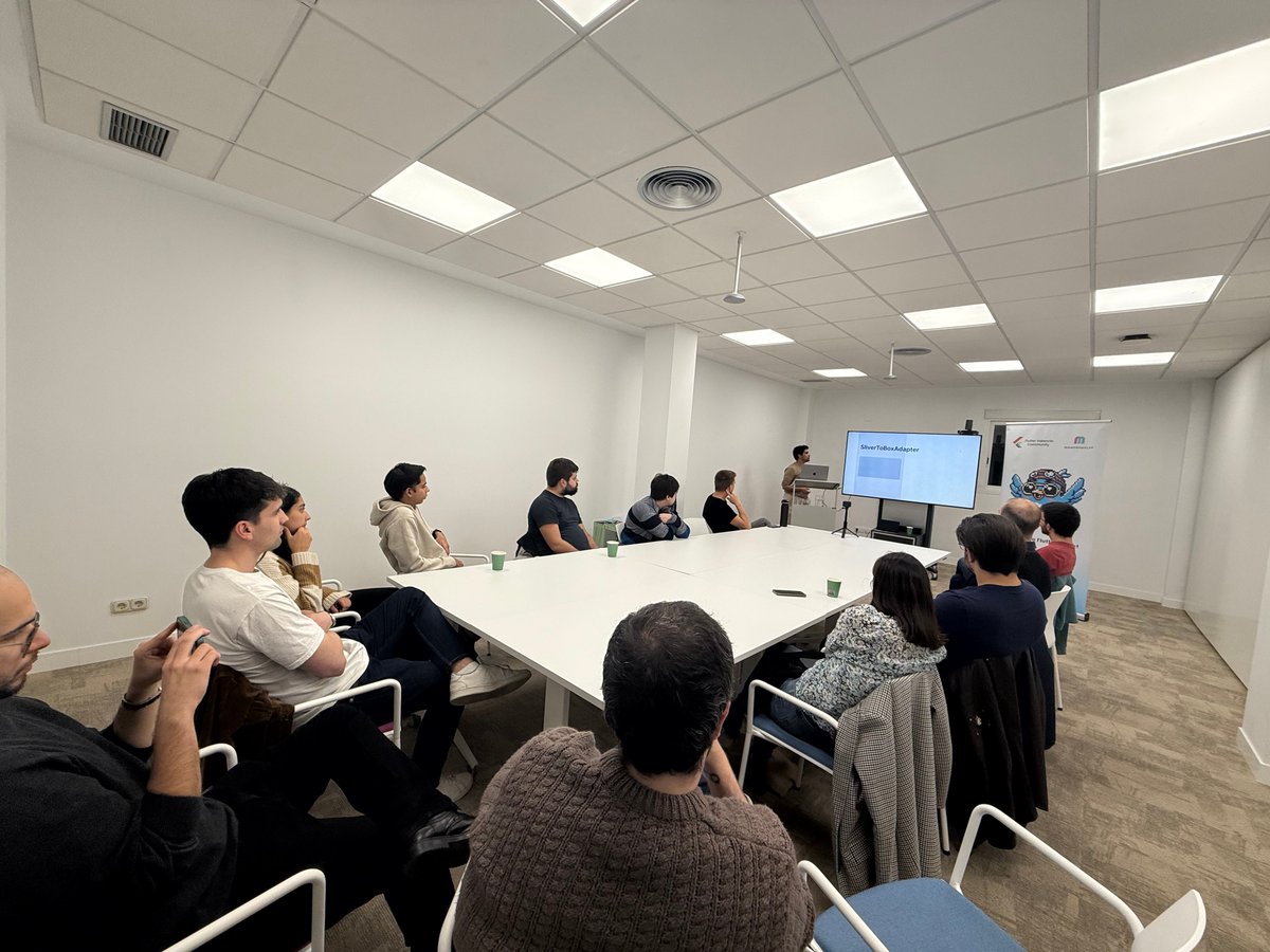 FlutterVal's tweet image. 🚀 Last Friday, we had an epic session on "Getting Started with Slivers" with the amazing @JamesBlasco live and onsite! 🙌
A massive shoutout to Jaime for his expertise and to everyone who joined us! 🧠🔥
👀 Stay tuned because tomorrow we're announcing something special! ✨