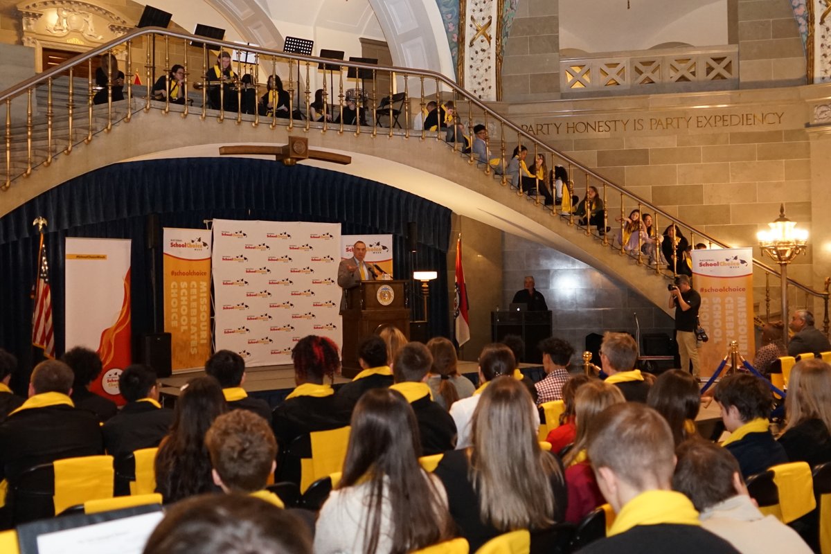 Celebrating #SchoolChoiceWeek at the Missouri State Capitol. 

Proud to support education in all its forms—public schools, private schools, charter schools—as long Missouri’s children are getting a quality education.