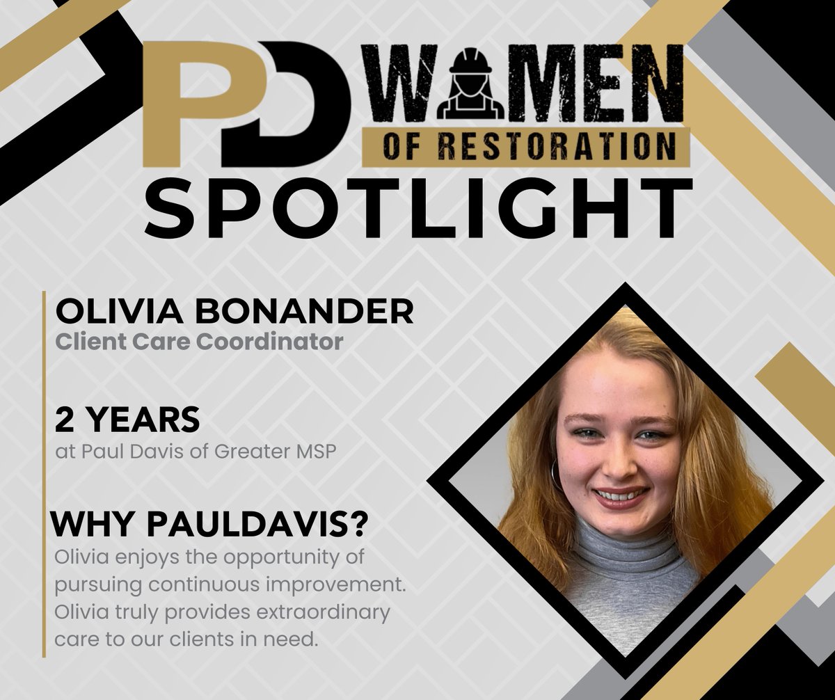 PaulDavisMSP's tweet photo. #PDWomenofRestoration Spotlight! ๐โStaci has played a huge role in Paul Davis's continued success over the years. Her passion for her team and supporting our clients and customers is inspiring. ๐ซถโ#WeArePaulDavis #PropertyRestorationExperts #ShoutOut https://t.co/ir0zrfGJHH
