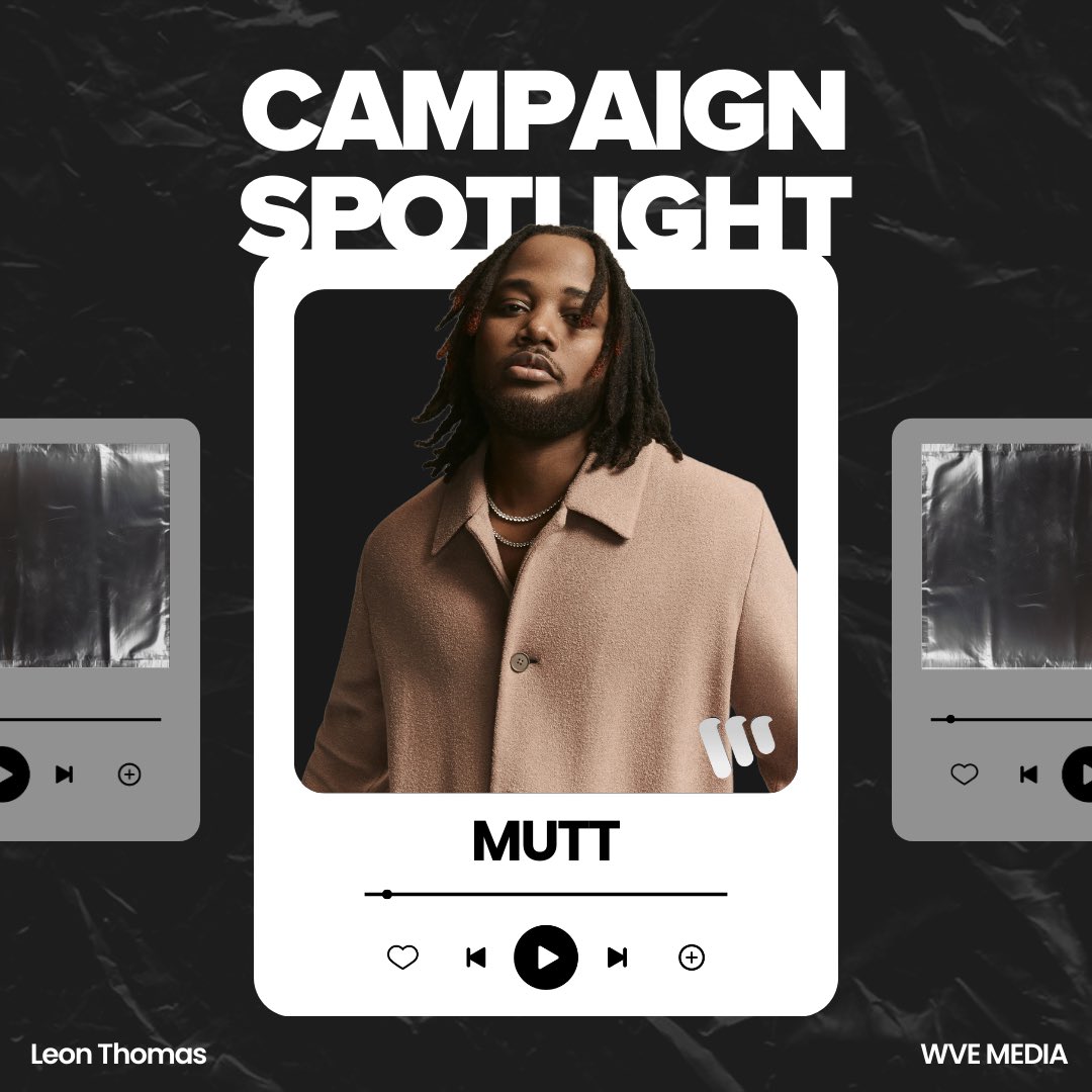 wvemedia_'s tweet photo. #CampaignSpotlight  MUTT isn’t just making noise—it’s rewriting the R&B playbook. 48M+ streams and Billboard’s R&B Album of the Year! 

The WVE team is proud to have partnered with Leon Thomas on his standout single, MUTT! With our strategic marketing efforts, the campaign has already racked up over 18 MILLION views on TikTok and is continuing to gain momentum. 

MUTT isn’t just making waves—it was named Billboard’s Best R&B Album of 2024 and has climbed the Spotify and TikTok charts in the USA, Canada, New Zealand, and beyond! 

With nearly 48.2 MILLION streams, Leon Thomas is proving that 2024 was just the beginning. 2025 is set to be his biggest year yet!