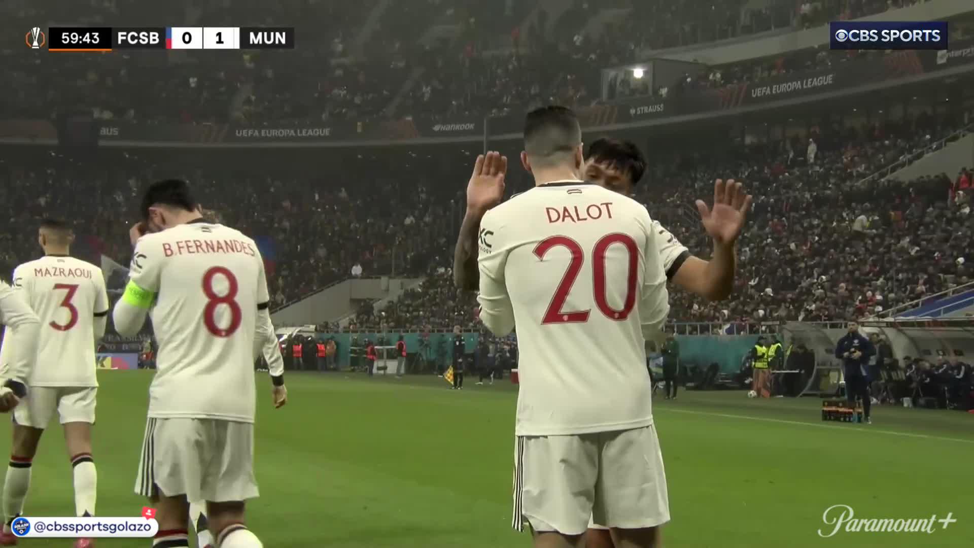 Diogo Dalot fires Manchester United into 3rd on the table and a secure qualification spot 🔒