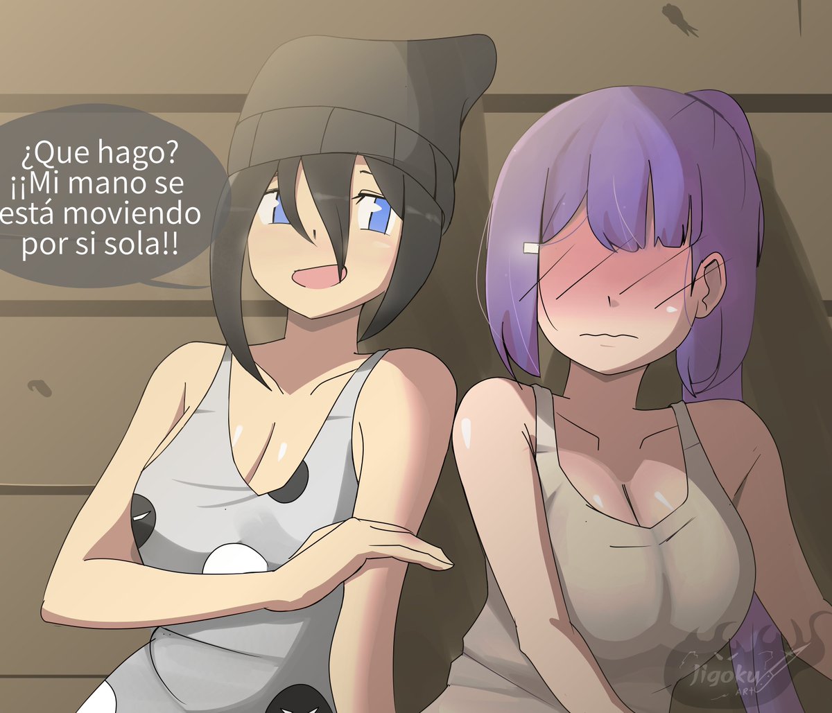 Ten quiere toquetear a la pobre Hizaki xd