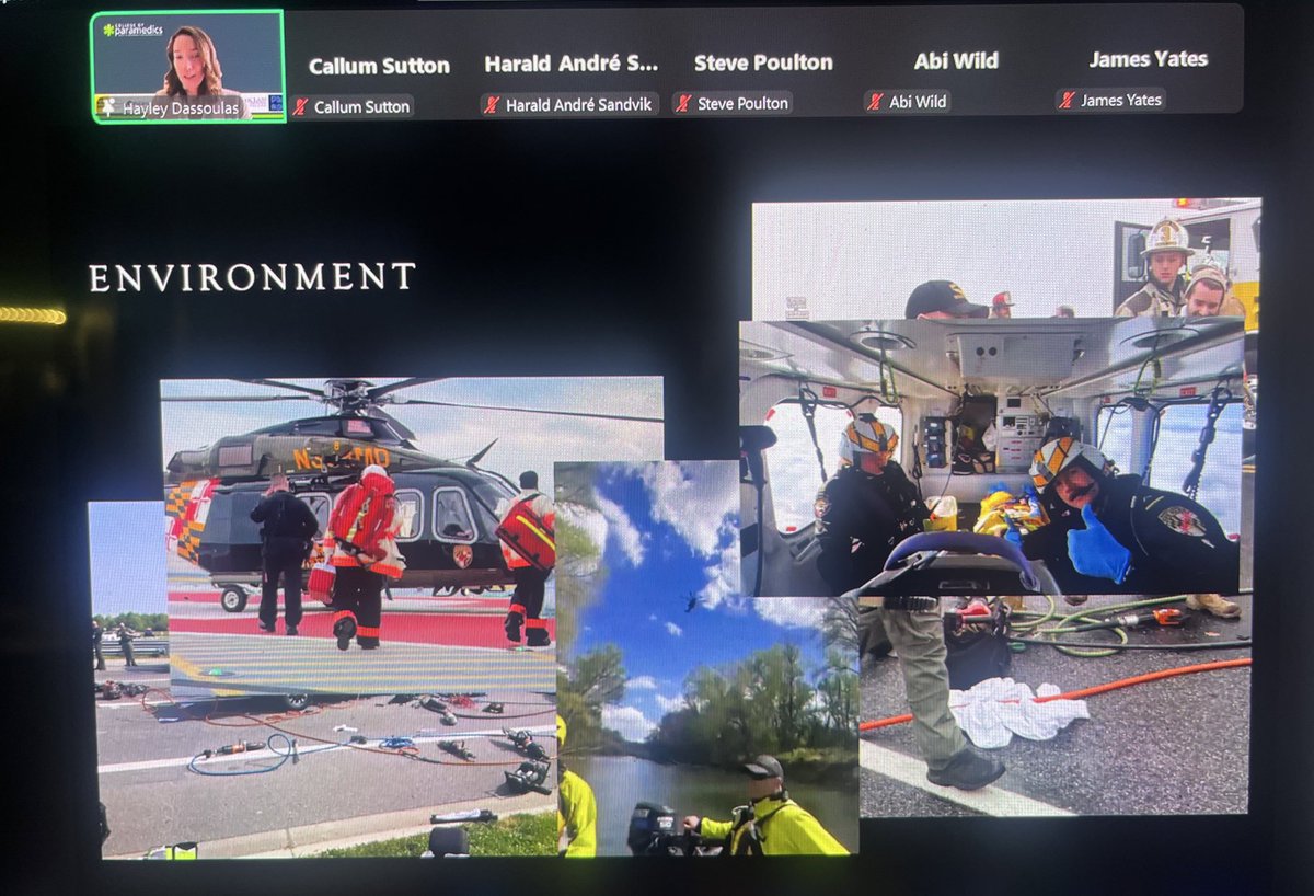 Next up Hayley Dassoulas who not only works pre-hospital as a flight paramedic but also as an ECMO specialist in hospital. What a job combo!