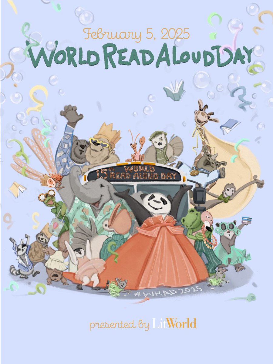 Wednesday, February 5 is World Read Aloud Day! Grab a friend and take time share a book together. #readforabetterlife