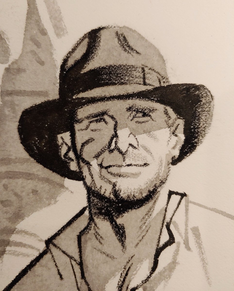 SavageSmallwood's tweet image. Dr. Jones.
Ink, china marker, and wash on Strathmore vellum bristol.
