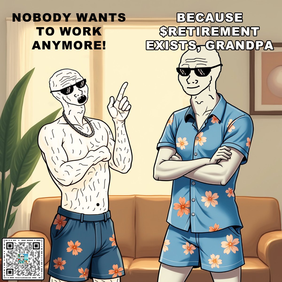 gghost1785's tweet image. Why work when you can retire and argue with your grandkids about why they should work? 😂 

C’mon gramps! Get in on $RETIREMENT

1000x incoming 🔜 

Let’s continue to build our memecoin cult like ALPHA, GIGA, and SPX6900.👊🏼

Don’t forget #jellyjelly!🔥