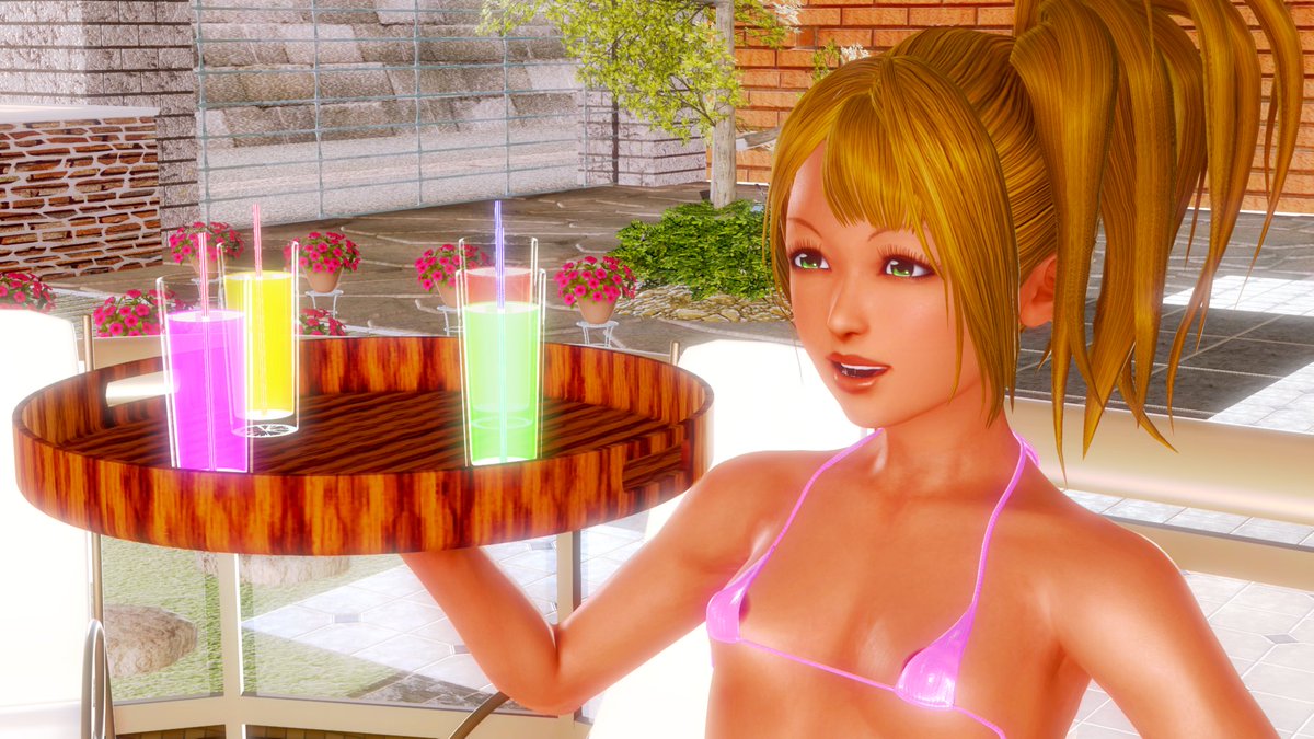 Of course, you can't have a proper pool party without some refreshments! #ハニーセレクト #HoneySelect #Hentai #Anime #VisualNovel #EroGame #TwinManiax