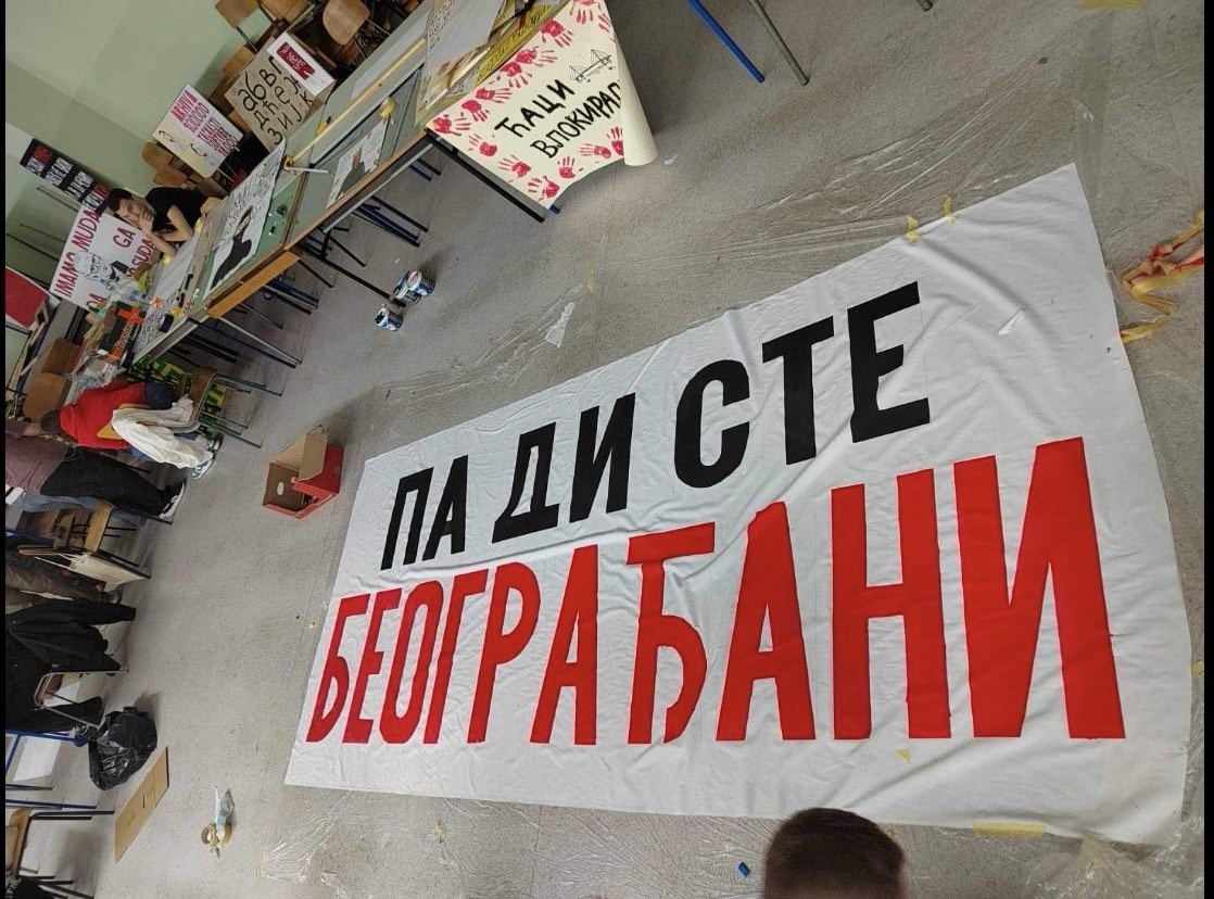 Studenti se spremaju za doček kolega Beograđana