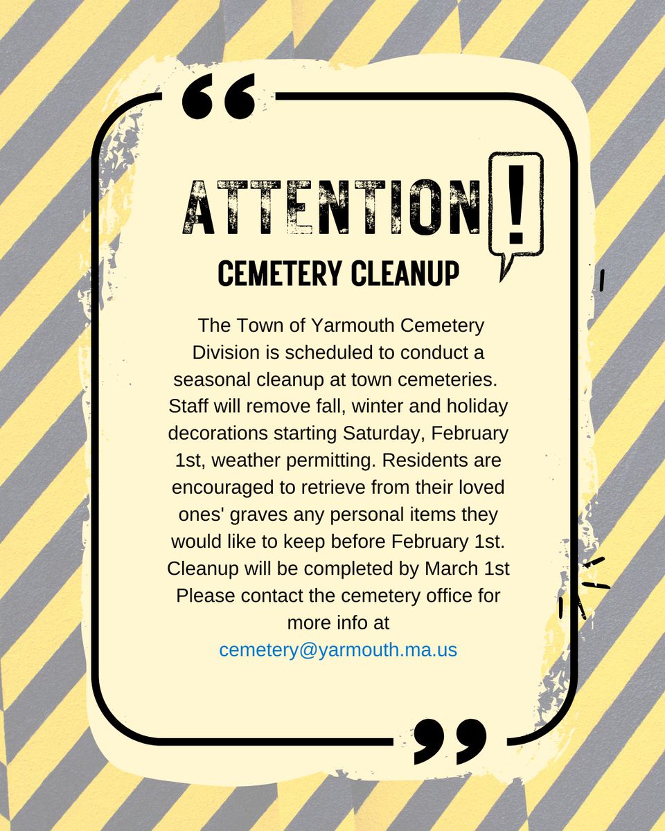 Cemetery cleanups are beginning very soon