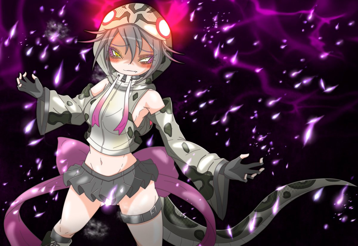 #今月描いた絵を晒そう 

ほぼハブしか描いてねぇ! 