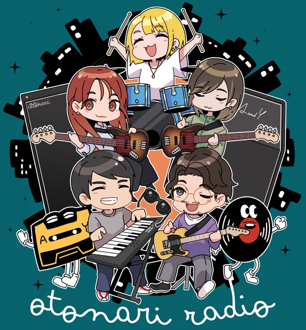 #おとラジファンアート描かせていただきました!毎月配信楽しみにしています 