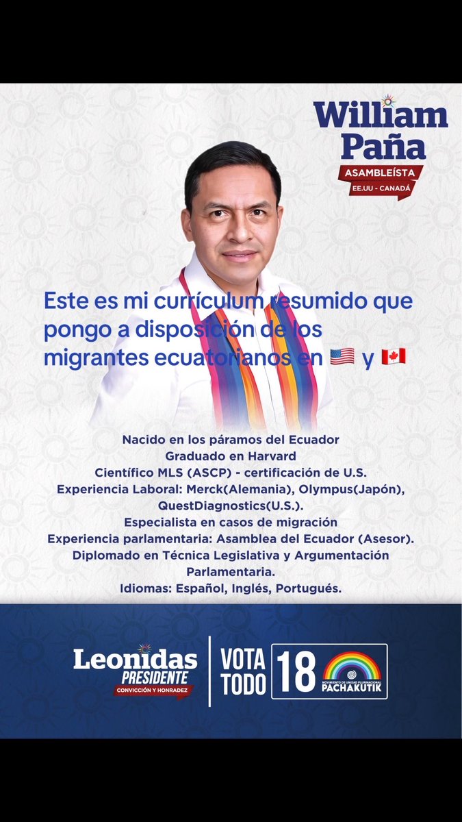 WilliamParamoEc's tweet photo. Mi hoja de vida resumida. https://t.co/OvD5BmiAcO