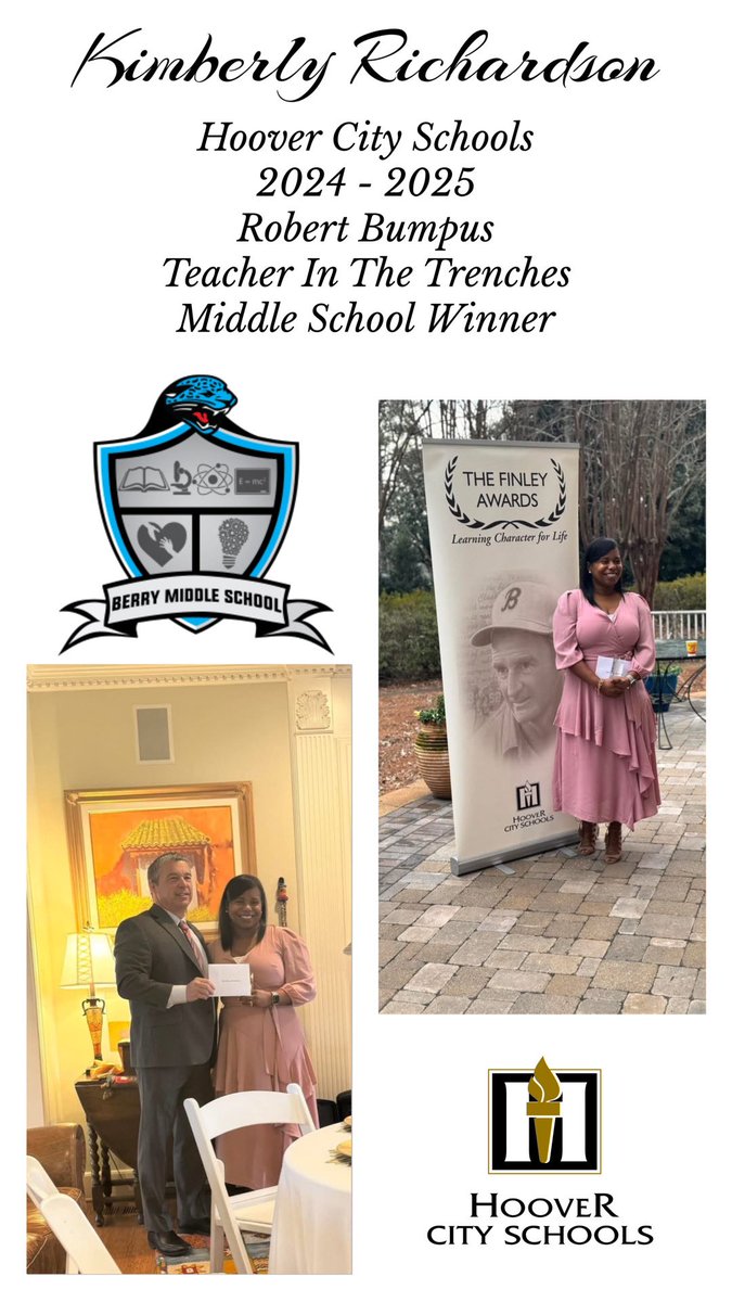 We are proud beyond words. Mrs. Richardson is a light.