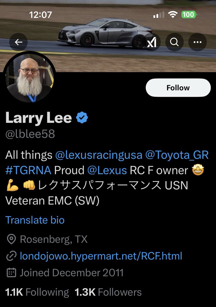 Please give <a href="/lblee58/">Larry Lee</a> a follow and a repost or shoutout to show our appreciation for his service.

Navy Veteran 

Thank you for your service.  We appreciate you.