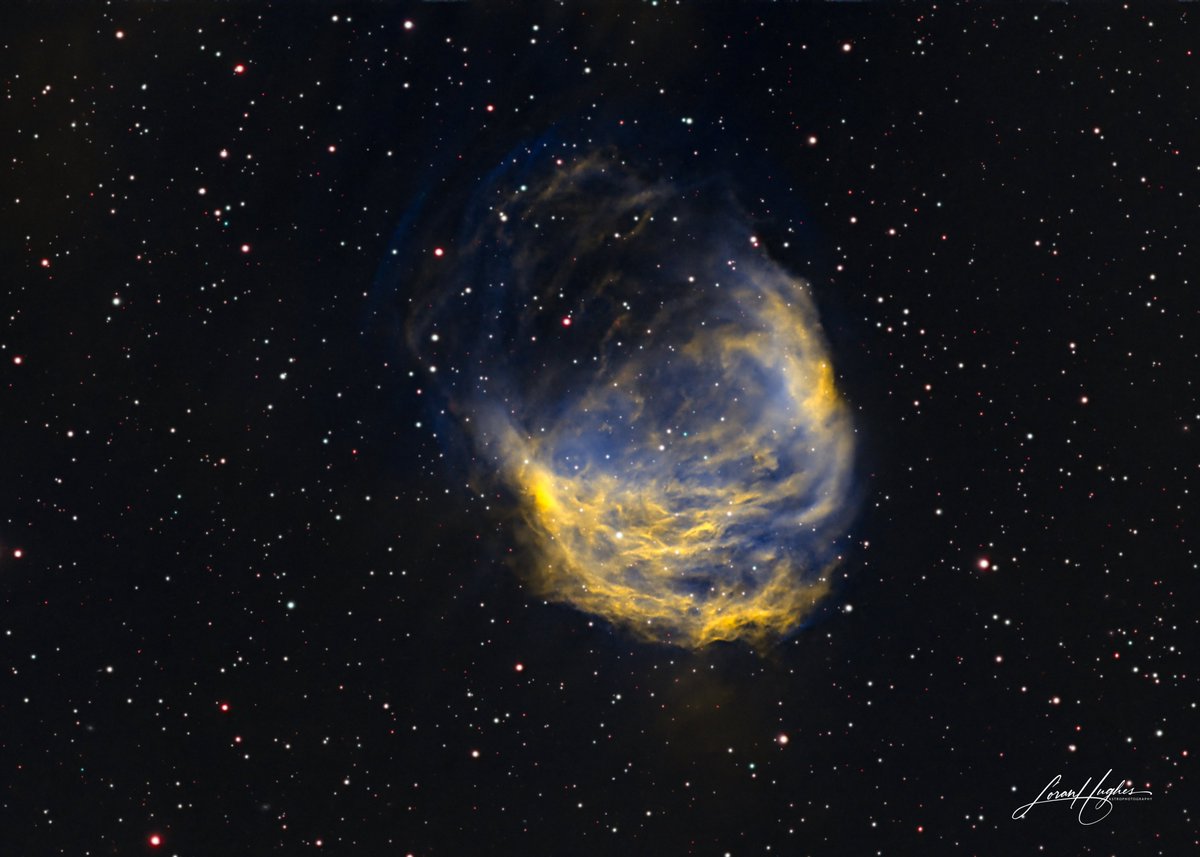The Medusa nebula, a planetary nebula in the constellation Gemini. Imaged from my driveway this week! Image details are on my Astrobin page at astrob.in/f1reae/0/. #astrophotography #astronomy
