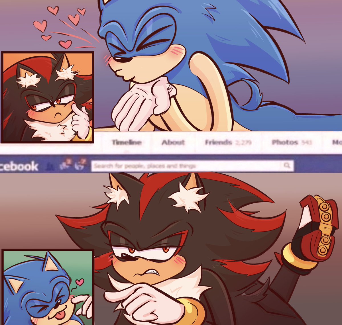 SabbathUndead's tweet photo. saw this a while ago and had a need to draw these two 😩
#sonadow #shadonic https://t.co/FfuHZyQPYI