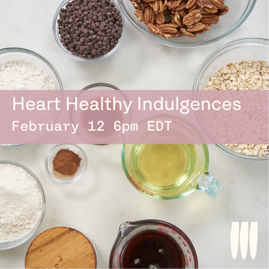 Join us on February 12 at 6 pm EDT for our Zoom cookshop! We will be making heart-healthy ingredients that are gluten- and dairy-free! Follow the link to learn more about the cookshop, and sign up today! ❤️⁠

🔗 l8r.it/QImY

#cookingclass #healthycooking