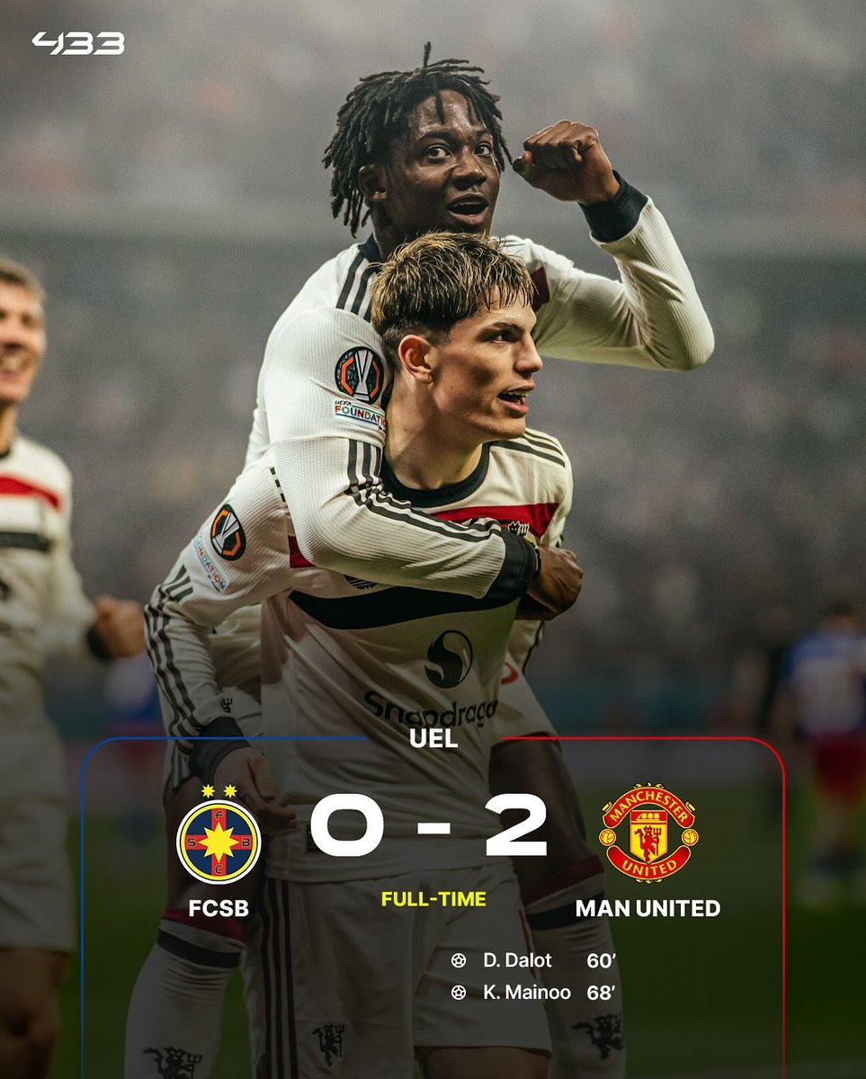 433's tweet photo. Man United end the League Phase on a high 🫡 https://t.co/5m6wQ3WPx8