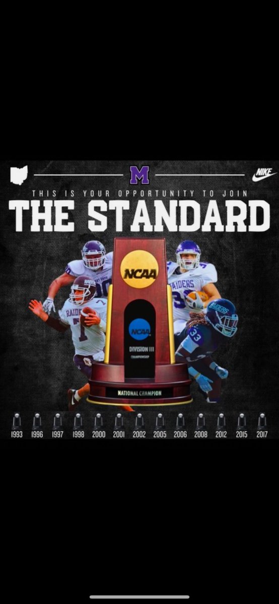 BlakeWayble's tweet photo. Blessed to receive an opportunity to play at the University of Mount Union!
@jmarkowski_8 @CoachGeoffDartt @GoMVB @kernsd9 @coachmcglumphy @BTgridiron https://t.co/Jxeq5hv3ga