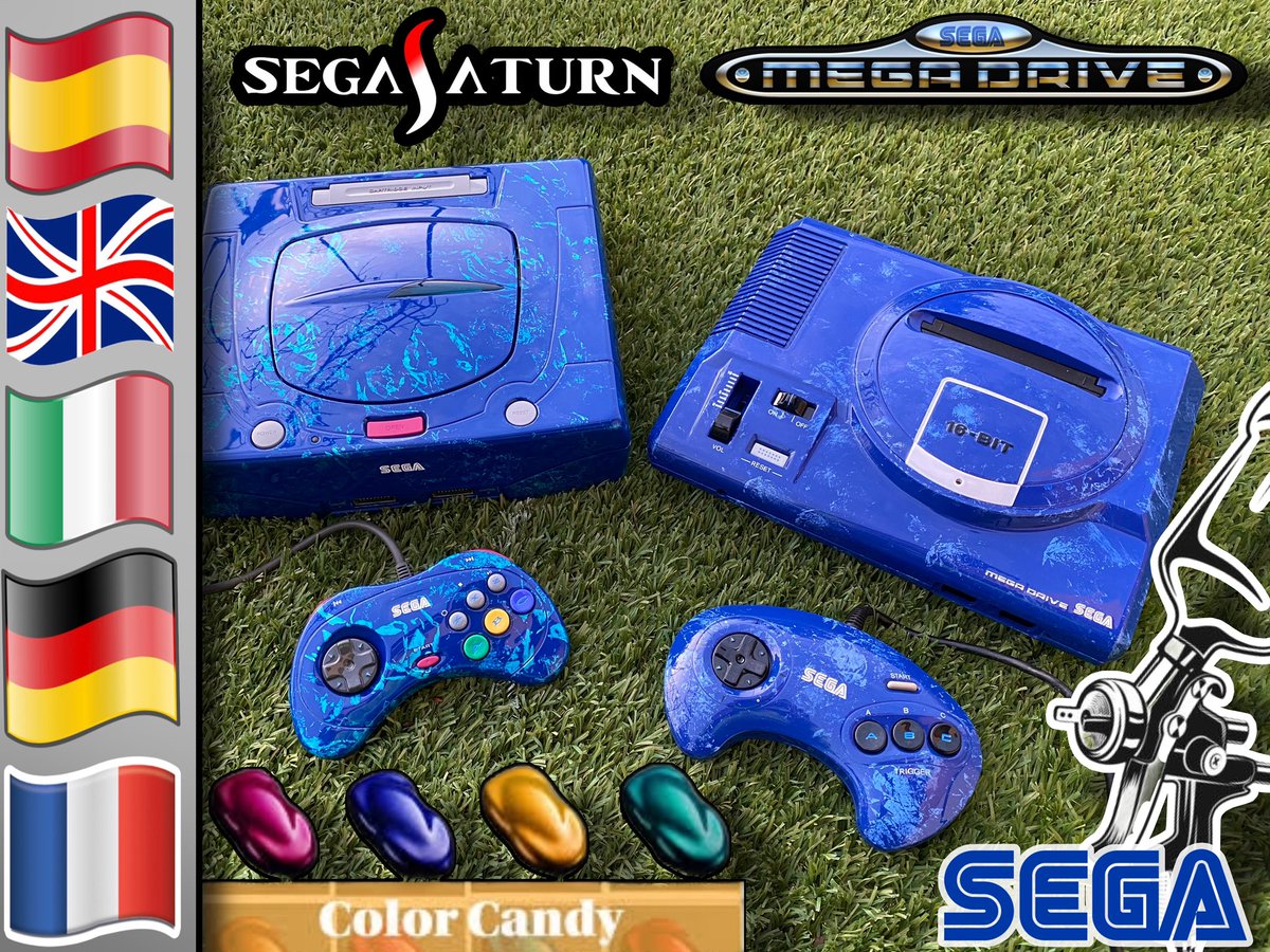 Dmaro83's tweet photo. Hola a todos dejo enlace del ultimo tutorial donde nos hacemos nuestro propio color candy y pintamos una Sega Saturn y una megadrive , explicacion de todo el proceso , daros las gracias  y mandaros un saludo enorme 
https://t.co/aJNwvaDzfh
#sega #retrogames #megadrive #saturn https://t.co/ikWDcv9Dp7