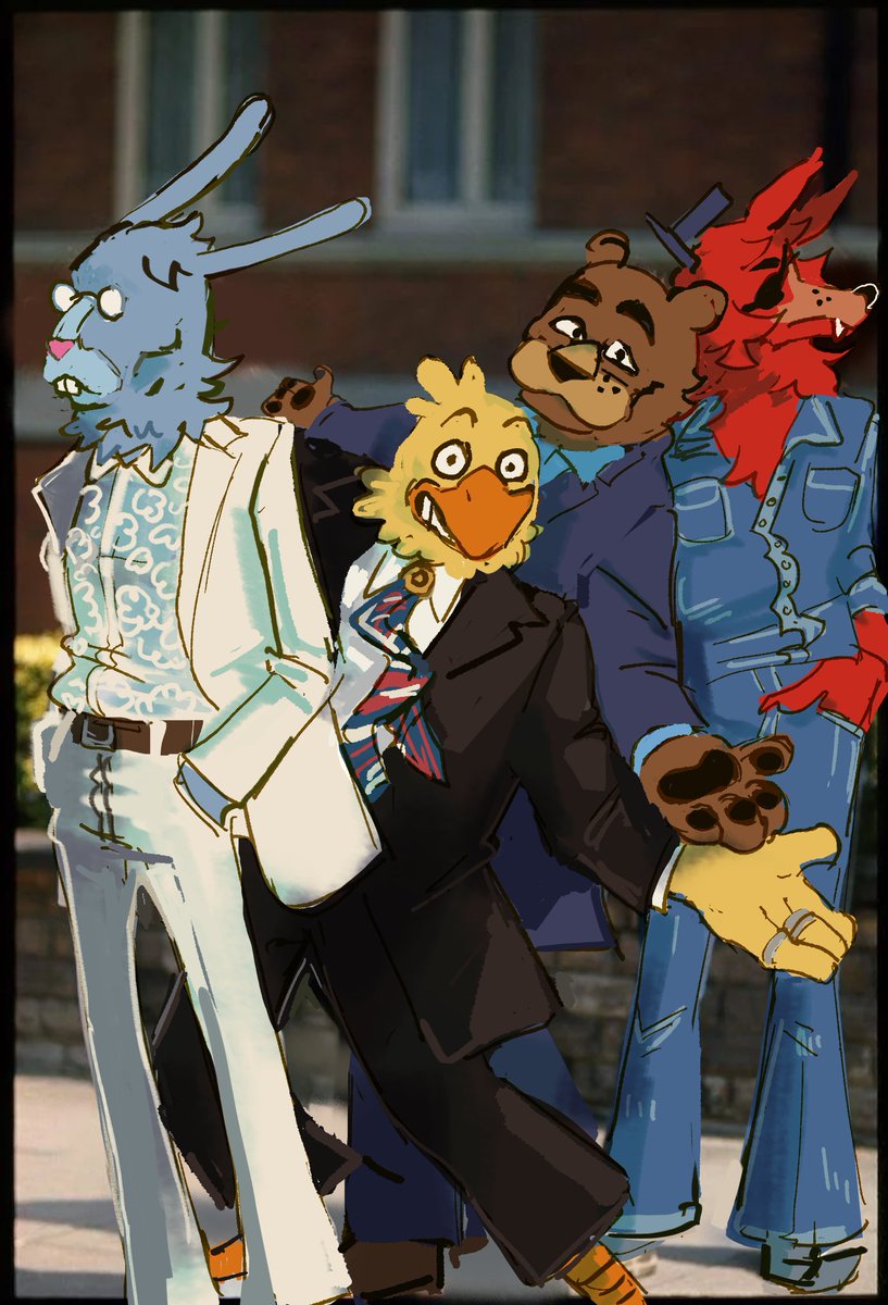 I wonder if they'll cross a road or somethin #FNAF