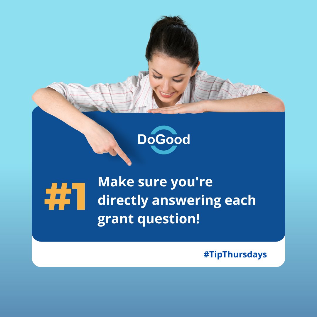 dogoodfund's tweet image. #ThursdayTip: Answer every grant application question accurately &amp;amp; thoroughly! Incomplete or incorrect responses can cost you crucial funding. Double-check before you hit submit! 💡 

#GrantWritingTips #FundraisingSuccess #TipThursday