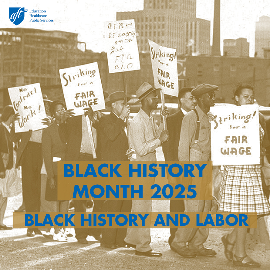 Black people have shaped this nation’s work history—and the nation itself. This year’s #BlackHistoryMonth theme, African Americans &amp; Labor, gives us an opportunity to shine a light on this story &amp; celebrate those who are carrying it forward. 

Learn more: aft.org/black-history-…