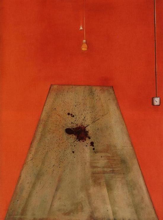 baconartbot's tweet image. Blood on the Floor