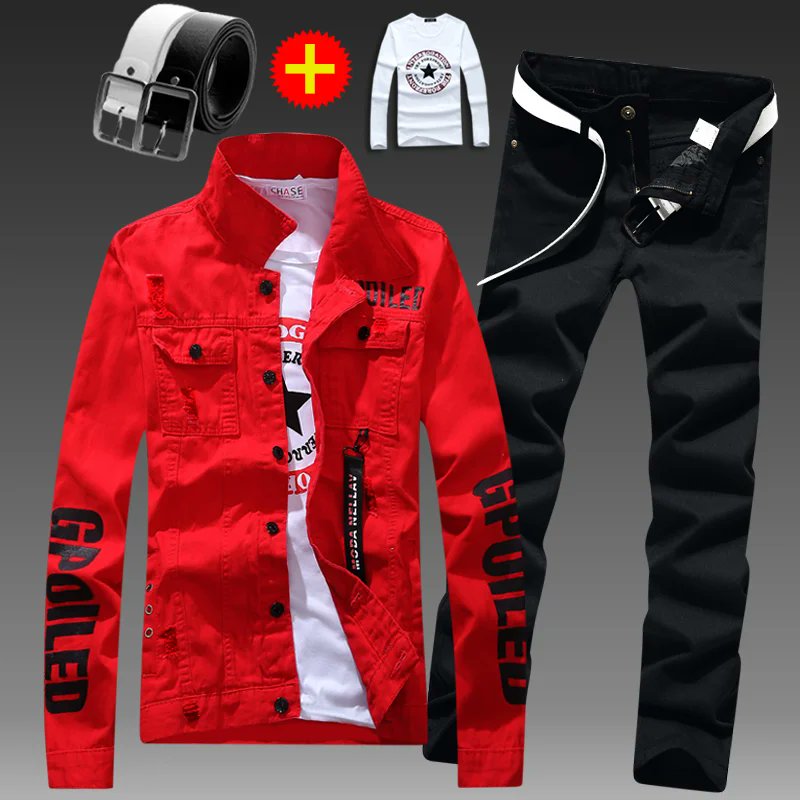 Robogalaxy1's tweet image. Men&apos;s Slim Fit Denim Jacket Pants 2pcs Set Long Sleeve Coats Letters Printed Casual Large Size Black White Red Boys Trousers
Price Now: USD 28.55 (35% off)
🔗Click &amp;amp; Buy: s.click.aliexpress.com/e/_olIn5kv
.
#planecrash #Trump #DestinyClinicxENGLOT #ONEPIECE1138 #ChampionsTrophy #NamtanFilm