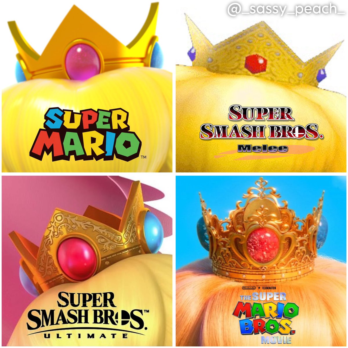 _sassy_peach_'s tweet image. Peach’s crown. Which one is your favorite??👑
#princesspeach #princesspeach👑 #princesspeach🍑 #mario #supermario #mariomovie #supermariomovie #peach #donkeykong #supermario64 #supermarioodyssey #supersmashbrosultimate #supersmashbrosmelee #thesupermariobrosmovie