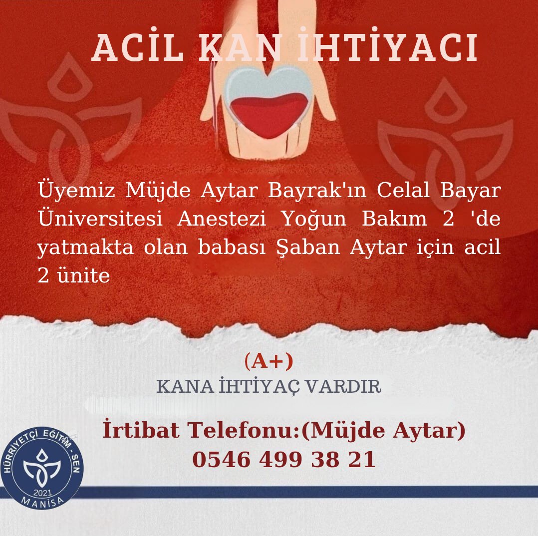 ‼️Kan Arıyoruz‼️