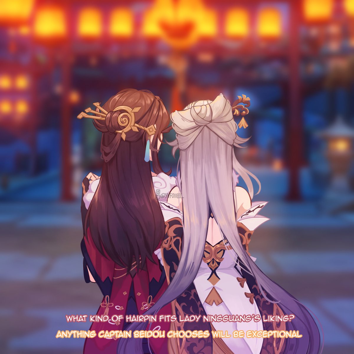 yvfoiieee_'s tweet photo. ⚓️☄️ a lantern rite date

#beiguang #原神 #genshinimpactfanart https://t.co/hU3zVuGvA5