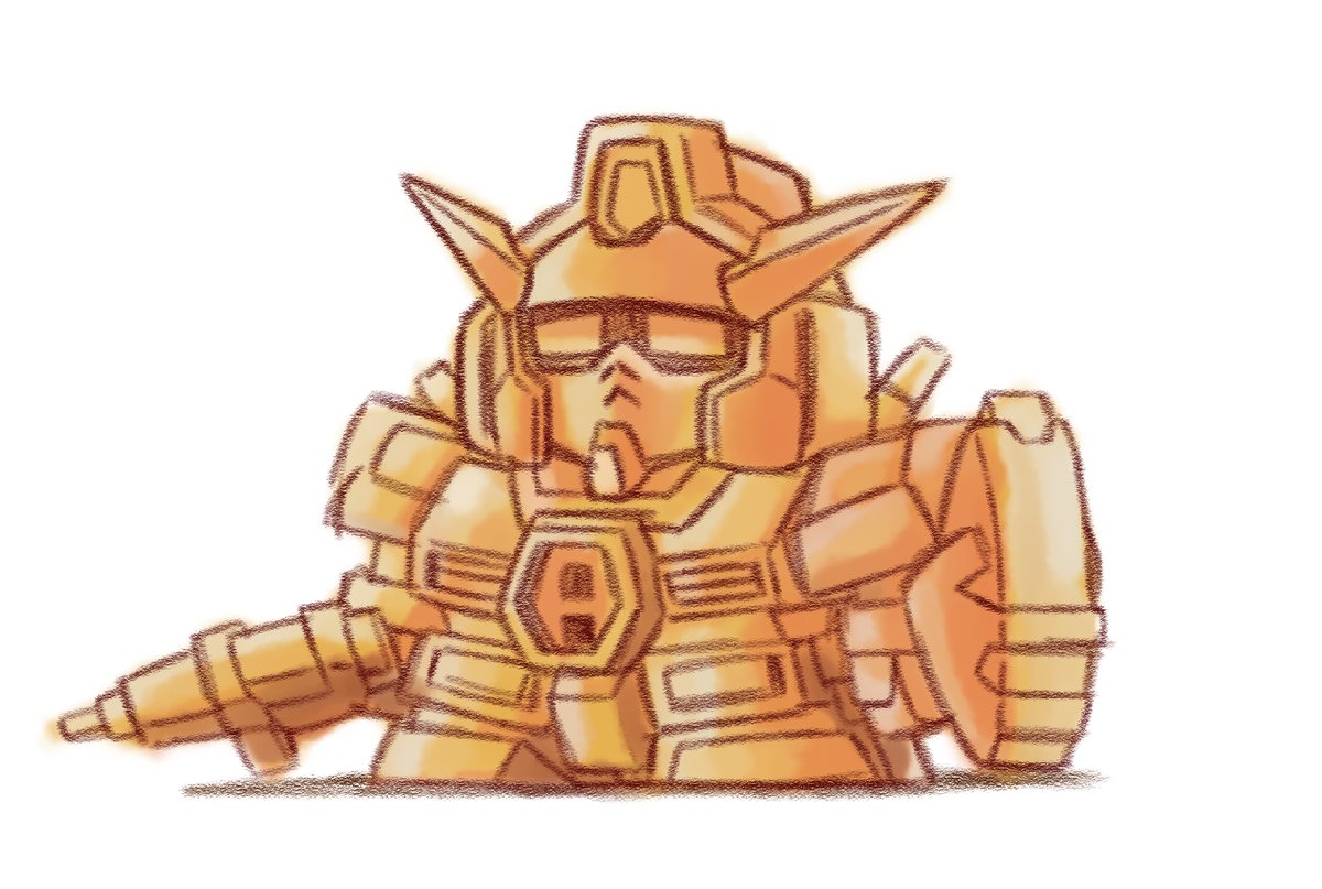 「昔趣味で描いたSDガンダム 」|たかのあつのりのイラスト