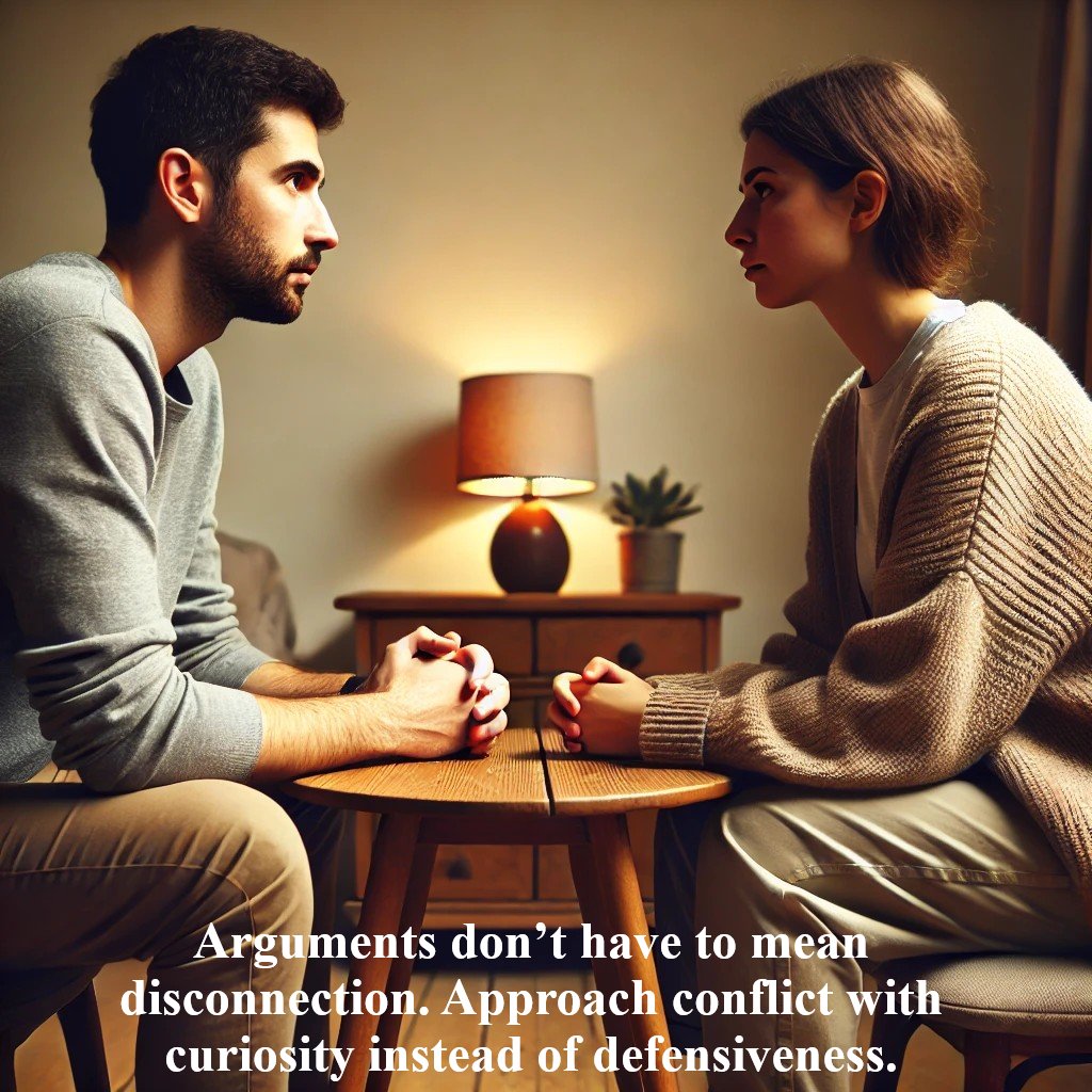 GilGilbert's tweet image. Arguments don’t have to mean disconnection. Approach conflict with curiosity instead of defensiveness.

#HealthyCommunication #OpenCommunication #ActiveListening #RelationshipTips #LoveAndGrowth #HealthyRelationships
#MindfulConnection #AuthenticLiving #gilgilbertnet