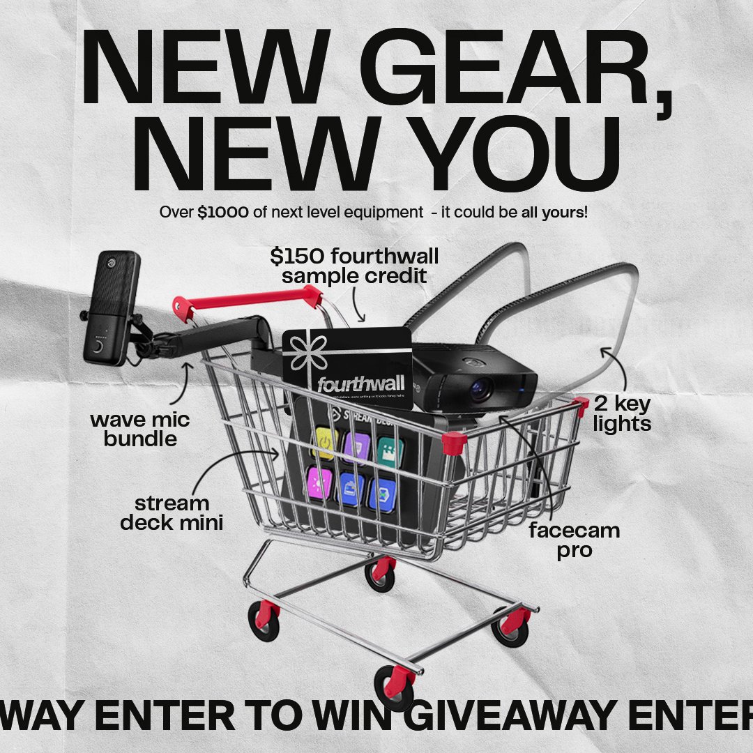 Fourthwall (@fourthwallhq) on Twitter photo 🎁 GIVEAWAY 🎁
To finish off our January campaign we're giving away over $1k in gear to start off your year 🎉
HOW TO ENTER:
🌟 Follow <a href="/FourthwallHQ/">Fourthwall</a>
💙 Like & RT this tweet
💬 Reply below
Giveaway ends on 2/2 @ 12 am PT & the winner will be announced on 2/4 🎁 GIVEAWAY 🎁
To finish off our January campaign we're giving away over $1k in gear to start off your year 🎉
HOW TO ENTER:
🌟 Follow <a href="/FourthwallHQ/">Fourthwall</a>
💙 Like & RT this tweet
💬 Reply below
Giveaway ends on 2/2 @ 12 am PT & the winner will be announced on 2/4