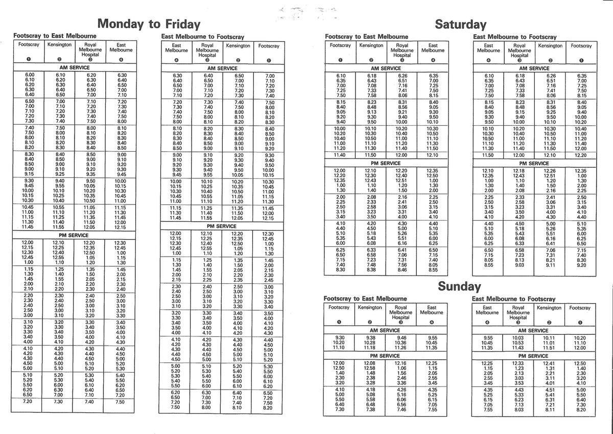 craig_halsall's tweet image. 1988 &amp;amp; 1991 timetables for #402bus for comparison, from the #BCSV archives

After 11pm finishes wound back to about 7:30pm 😬😒