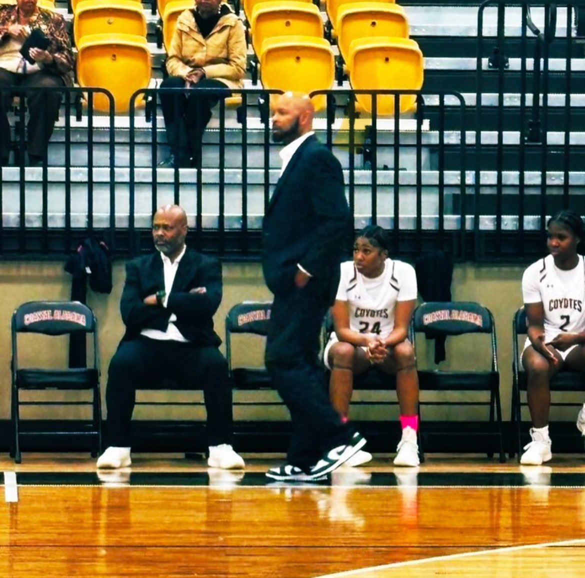 Coach Cedric Yelding (@southalhofpg) on Twitter photo WBB | Final from todays Coaches vs Cancer Suits and Sneakers game! Coach Yelding and his Yotes suited up and handled business to pick up the conference win!
<a href="/CoastalAL_south/">Coastal Alabama South Athletics</a> <a href="/coastalsouthwbb/">Coastal Alabama South Lady Coyotes Basketball</a> WBB | Final from todays Coaches vs Cancer Suits and Sneakers game! Coach Yelding and his Yotes suited up and handled business to pick up the conference win!
<a href="/CoastalAL_south/">Coastal Alabama South Athletics</a> <a href="/coastalsouthwbb/">Coastal Alabama South Lady Coyotes Basketball</a>