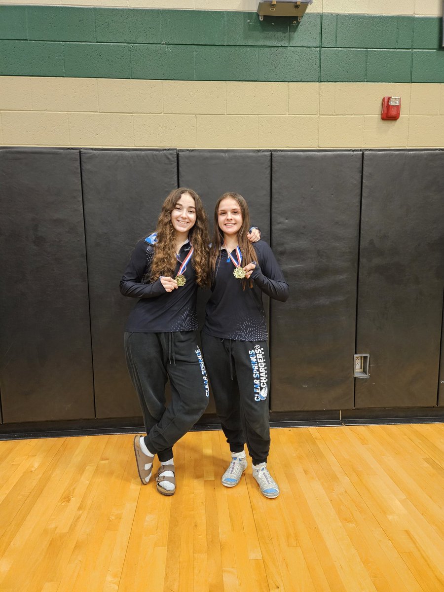 CSHS WRESTLING (@wrestlingcshs) on Twitter photo District Champions
Kylie Brown 132 lbs (2x Champion)
Keira Dewitt 138 lbs
<a href="/ClearSpringsHS/">Clear Springs HS</a>
<a href="/CSHSAthletes/">Clear Springs Chargers</a> District Champions
Kylie Brown 132 lbs (2x Champion)
Keira Dewitt 138 lbs
<a href="/ClearSpringsHS/">Clear Springs HS</a>
<a href="/CSHSAthletes/">Clear Springs Chargers</a>