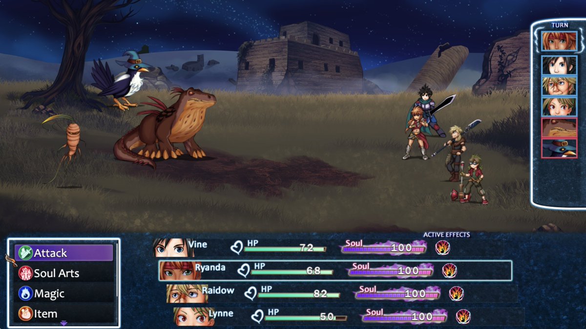 It's been a while since we've posted here, but we've had a lot of progress quietly these past months.

I won't share too much because we don't want to spoil anything, but here's a little sneak peak of some new monsters and a new BGM:

soundcloud.com/valiantsoulsrp…

#JRPG #indiegame