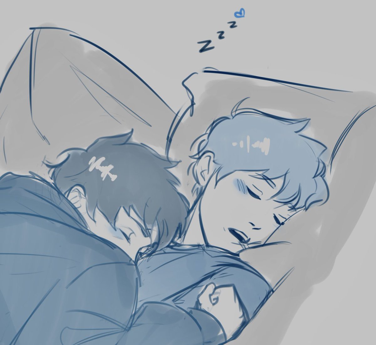 swtyig's tweet photo. Bedtime snuggles 
#naota #naoxsouta #idcc #idiotsdontcatchcolds #fanart https://t.co/Ti6qpGLAQ7