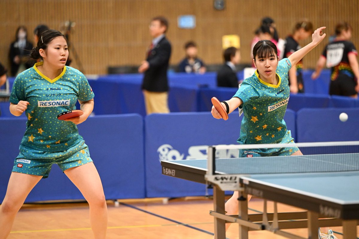 全日本卓球 2025 ▽女子ダブルス4回戦 平真由香／矢島采愛（レゾナック