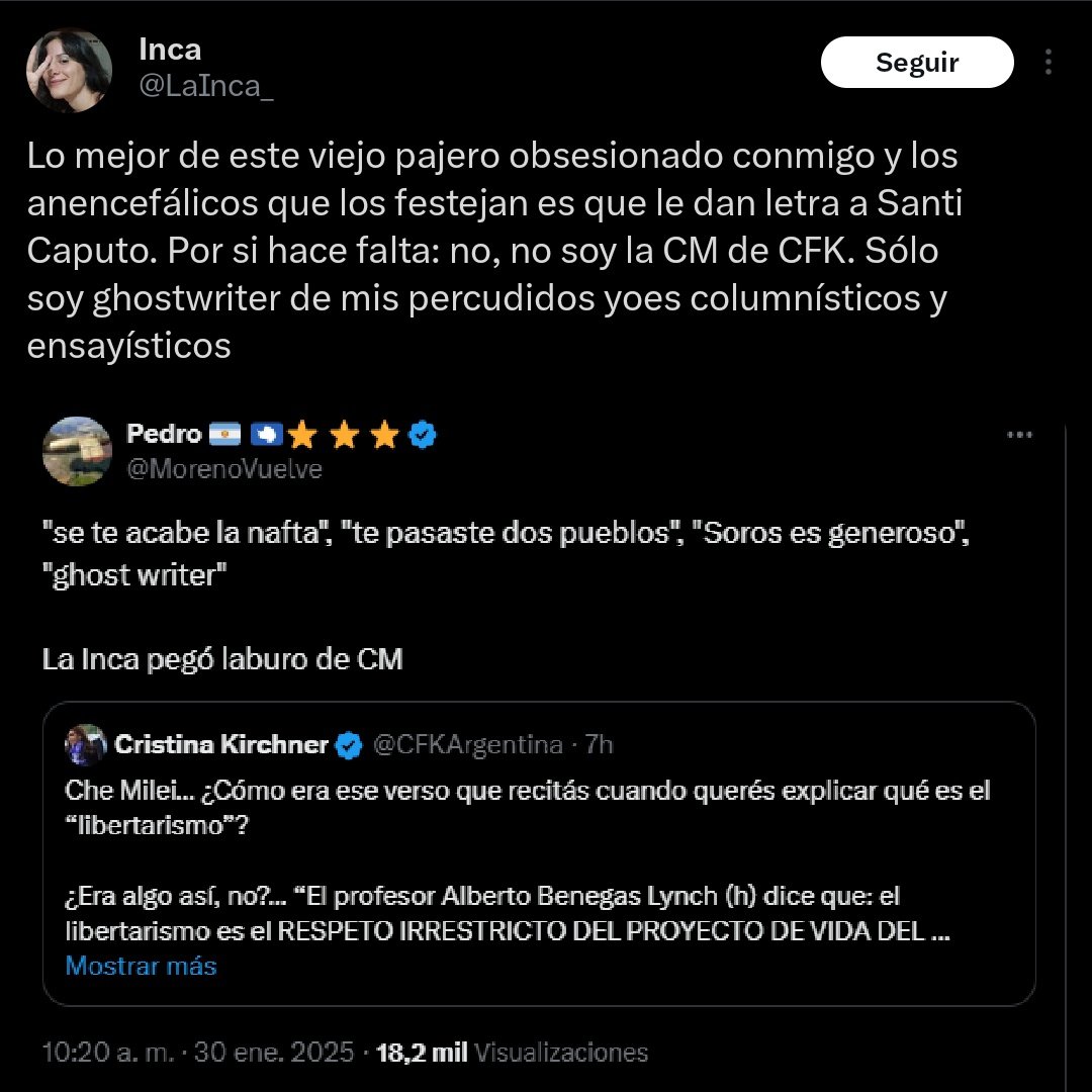 MorenoVuelve's tweet image. JAAJAJAJ CONTESTÓ EN SERIO QUE NO ES LA CM DE CFK ME MUEROOOOOOOOOO