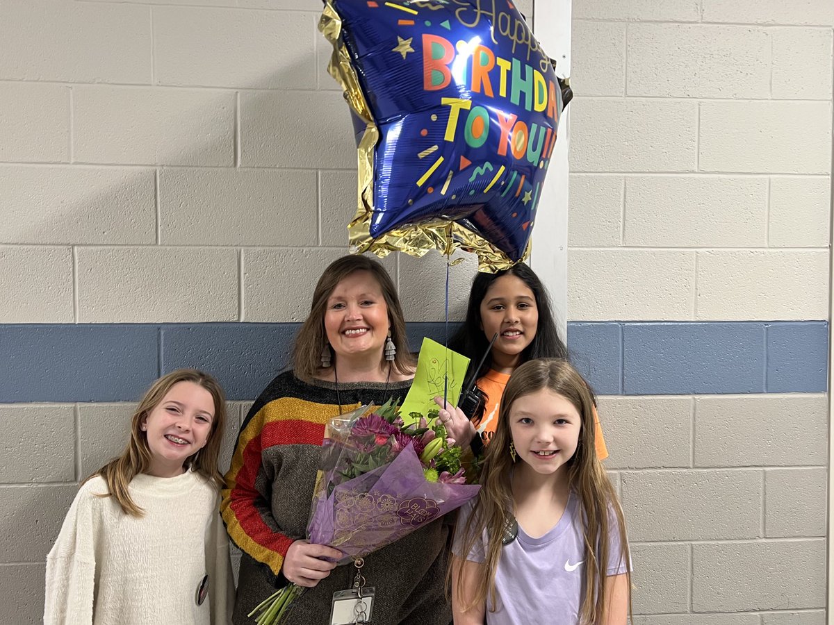 Happy Birthday to the Boss! We love you, Mrs. Hynes, and are so thankful for your leadership and dedication to Tara Oaks! You know each name, each story, each dream, With a heart full of care, you make us a team! 🐯