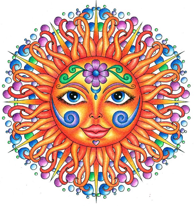 tabbyleann's tweet photo. Art of the Day: "Celestial Sun face". Buy at: https://t.co/6juMXzzjgW https://t.co/kMFocUIhCf