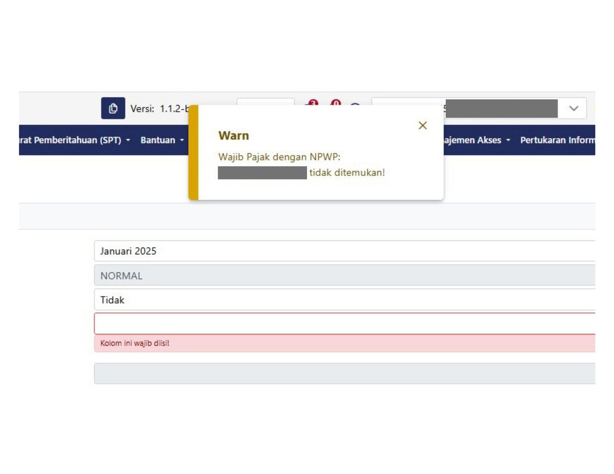 nontaxableOP's tweet photo. ⚠️ UPDATE INFO CORETAX ⚠️
Pembuatan Bukti Potong untuk NIK yang belum diaktivasi menjadi NPWP.

Mengatasi kendala notifikasi "NPWP xxxx tidak ditemukan" saat membuat bukti potong karena NIK belum registrasi atau aktivasi sebagai NPWP. https://t.co/zAzPn1NjzS