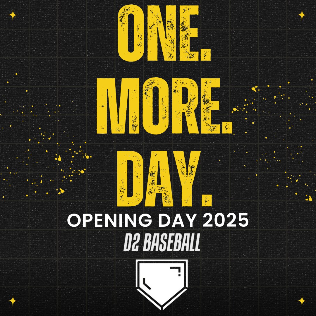 One more sleep. We'll see you in the morning.
#D2Baseball