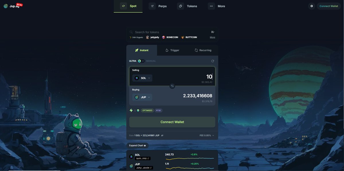 Jupiter_braz1l's tweet photo. @JupiterExchange: Suas ferramentas DeFi favoritas em um só lugar! ️ Swaps, DCA, ordens limitadas e muito mais. #Solana #DeFi #$JUP https://t.co/EQcdrI0aiO
