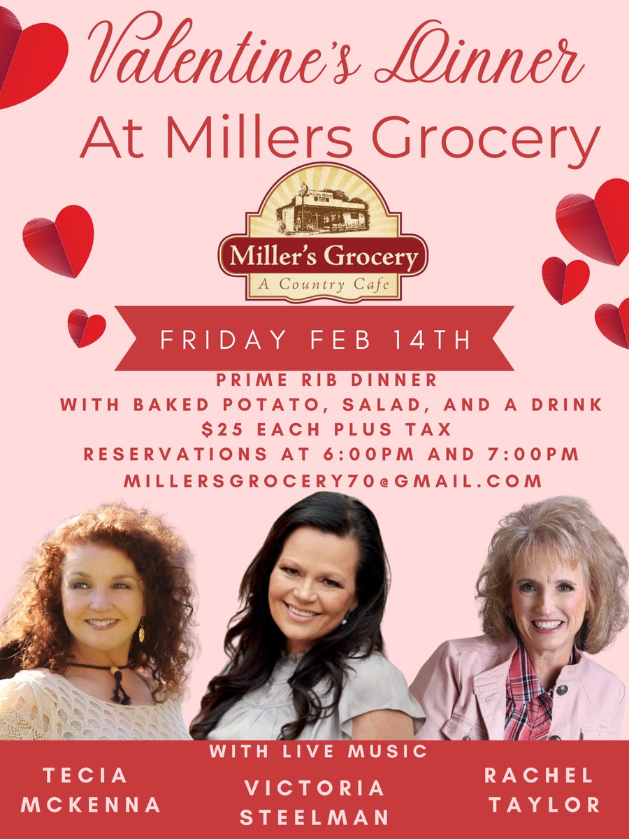 If you plan on joining us, don’t forget to get those reservations in! ❤️‍🔥

#ValentinesDay #love #MillersGroceryTN