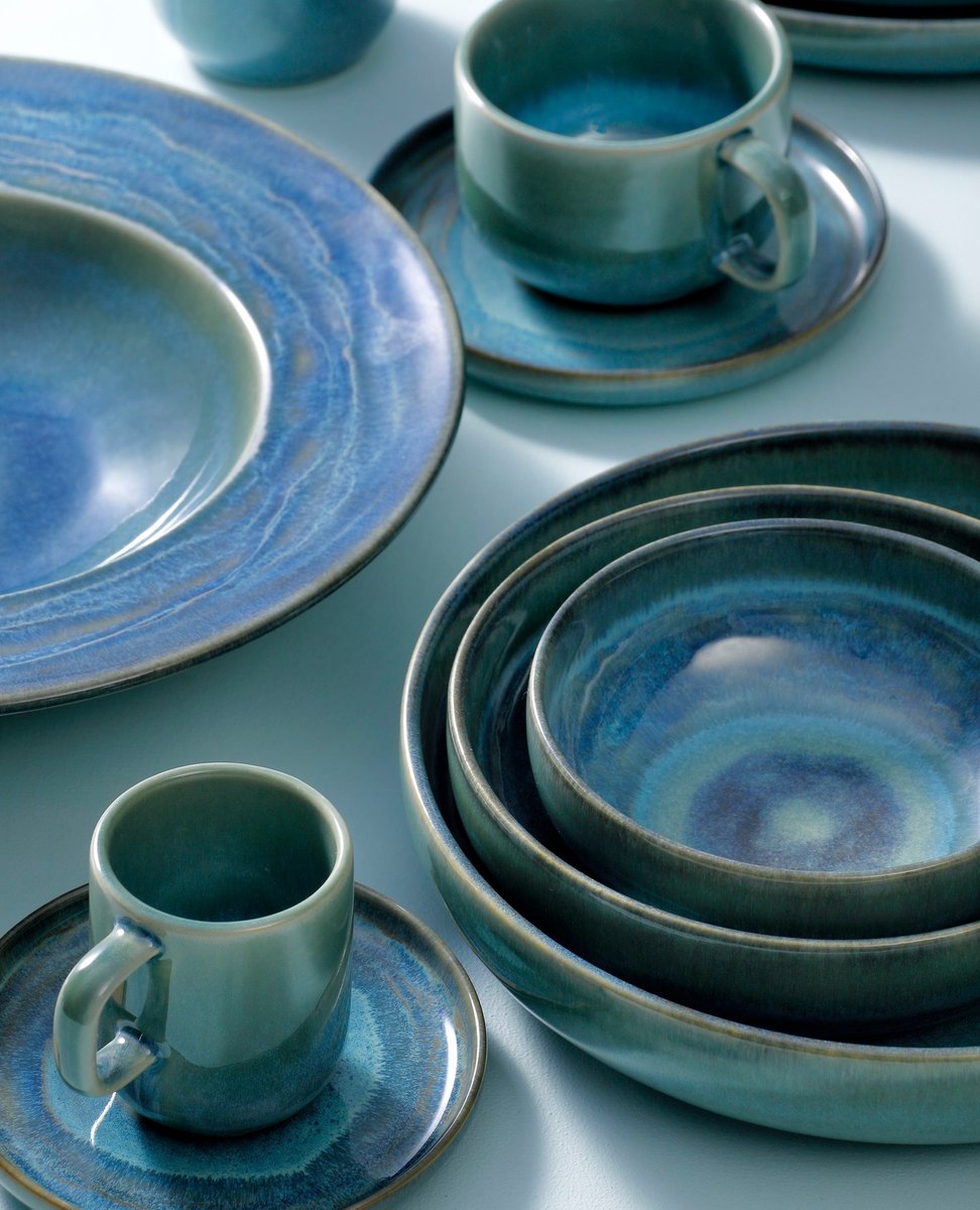 WilmaxUsa's tweet image. With the &apos;Miami&apos; series you have a complete tableware set at home. From espresso cups to bowls and deep plates. Complete your table with this beautiful green set. 💚💙⁠
⁠
#palmertableware #miami #greentableware #trendytableware #tablewareset #stoneware