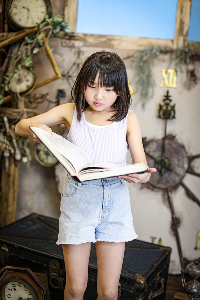 瑠菜 (@mizutamakids ) #るーちゃん るーちゃん × 本📔 = 💖 #ポート